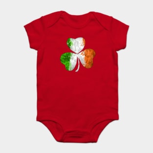 Irish Shamrock Grunge Baby Bodysuit